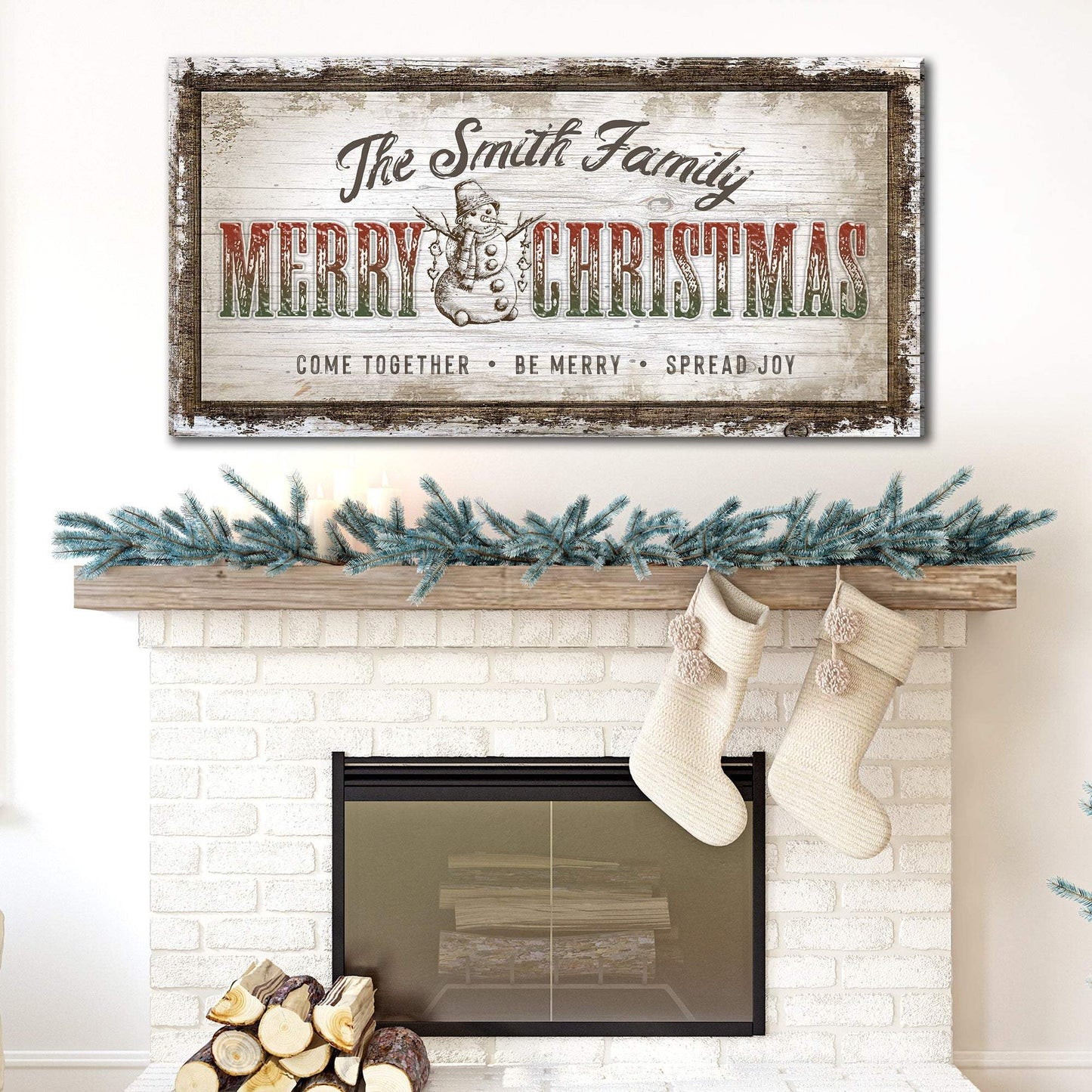 Merry Christmas Sign - Tailored Canvases - Flyclothing LLC