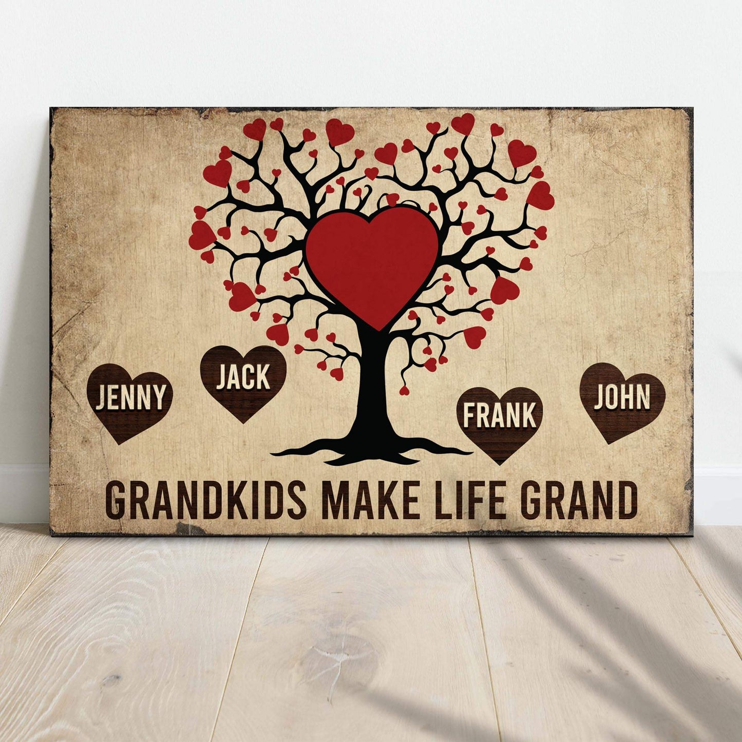 Grandkids Make Life Grand Sign - Tailored Canvases - Flyclothing LLC