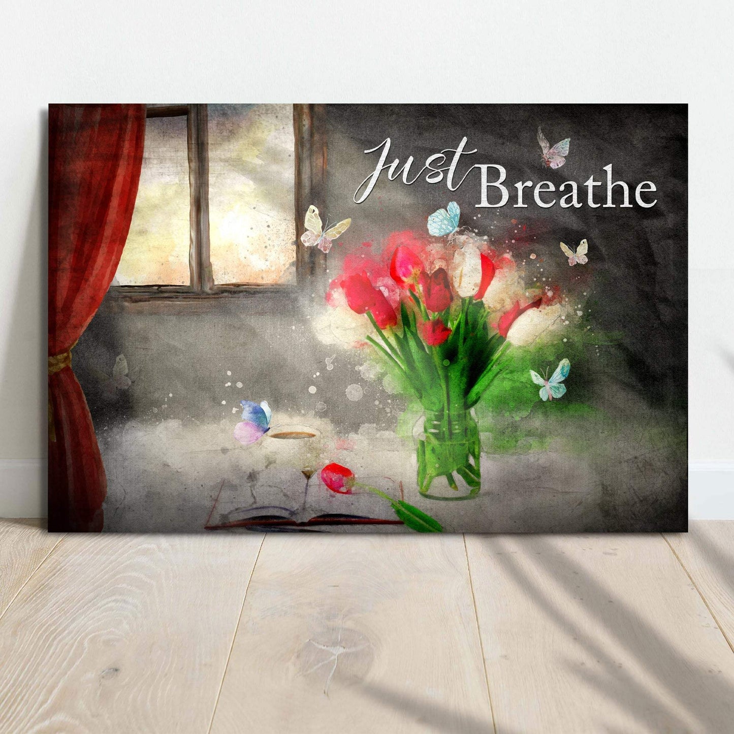 Just Breathe Sign VI - Tailored Canvases - Flyclothing LLC