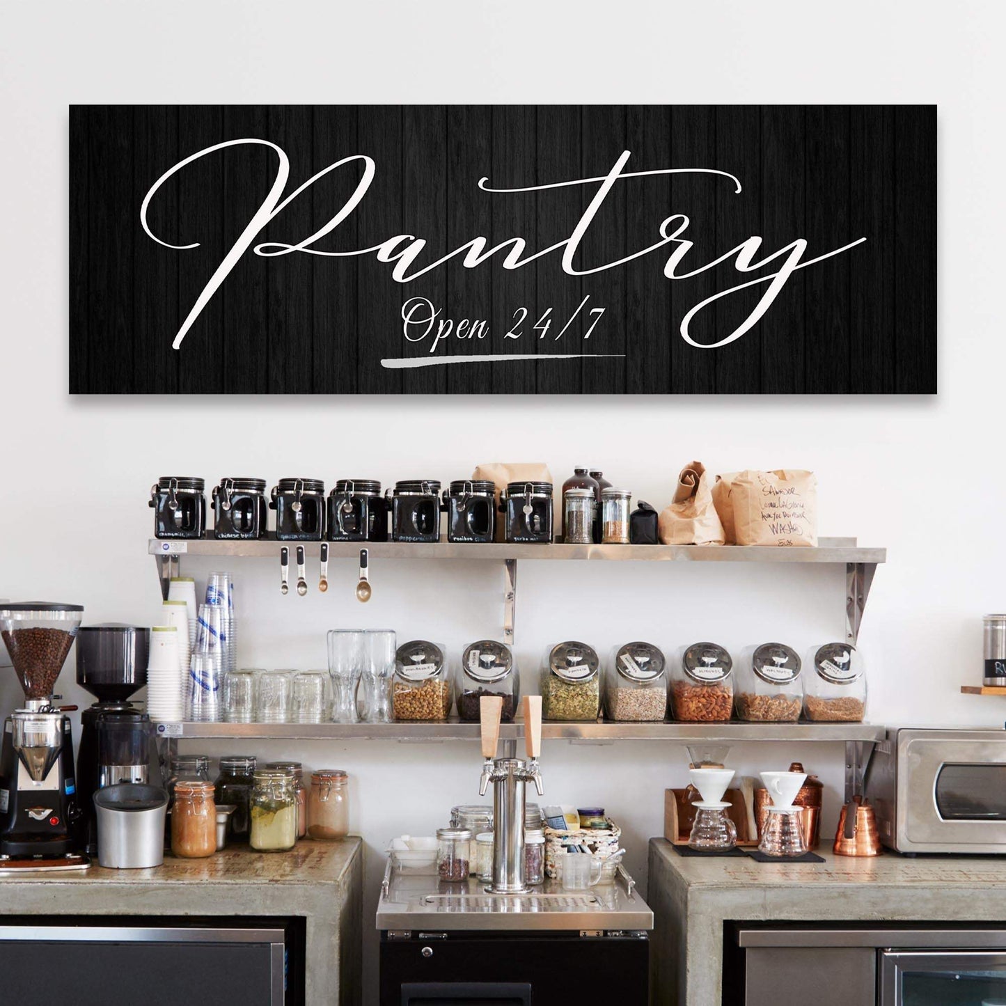 Pantry Open 24/7 Sign - Tailored Canvases - Flyclothing LLC