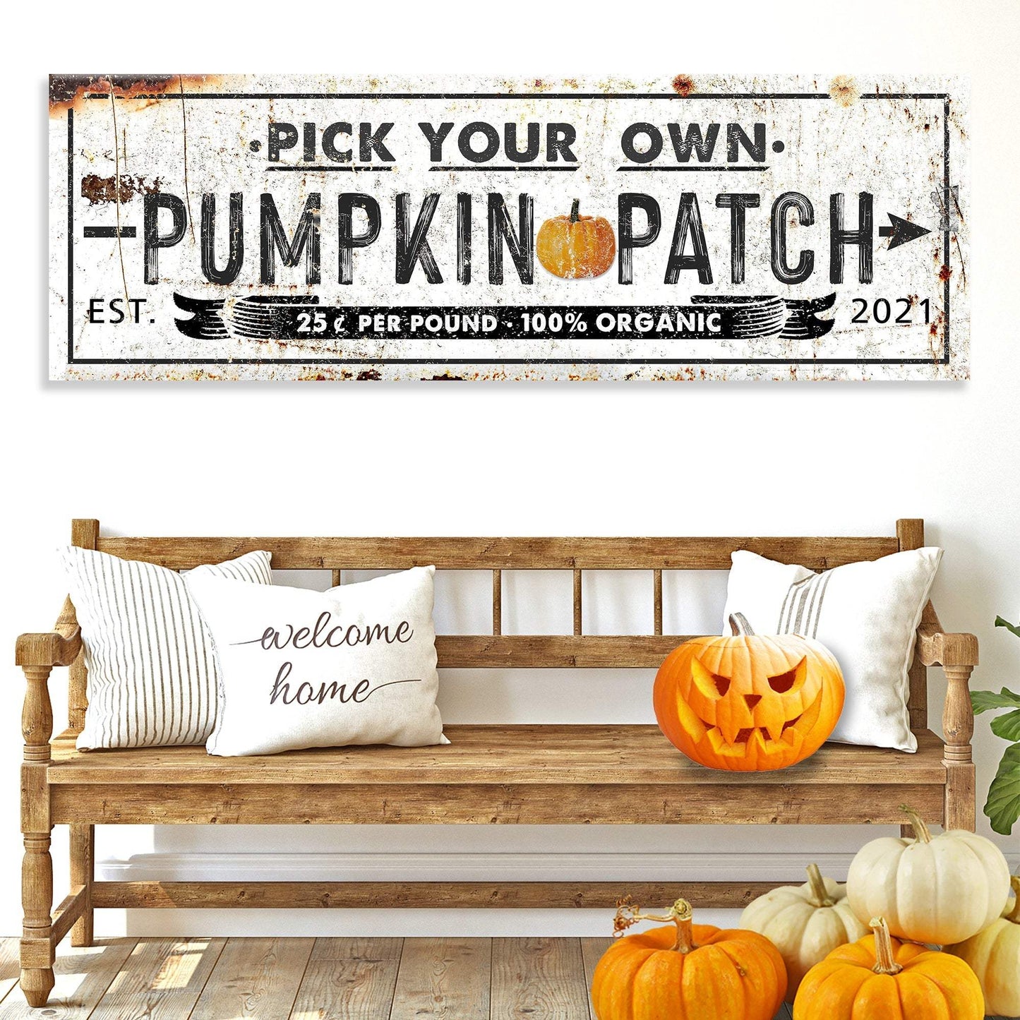 Pick Your Own Pumpkin Patch Sign - Tailored Canvases - Flyclothing LLC