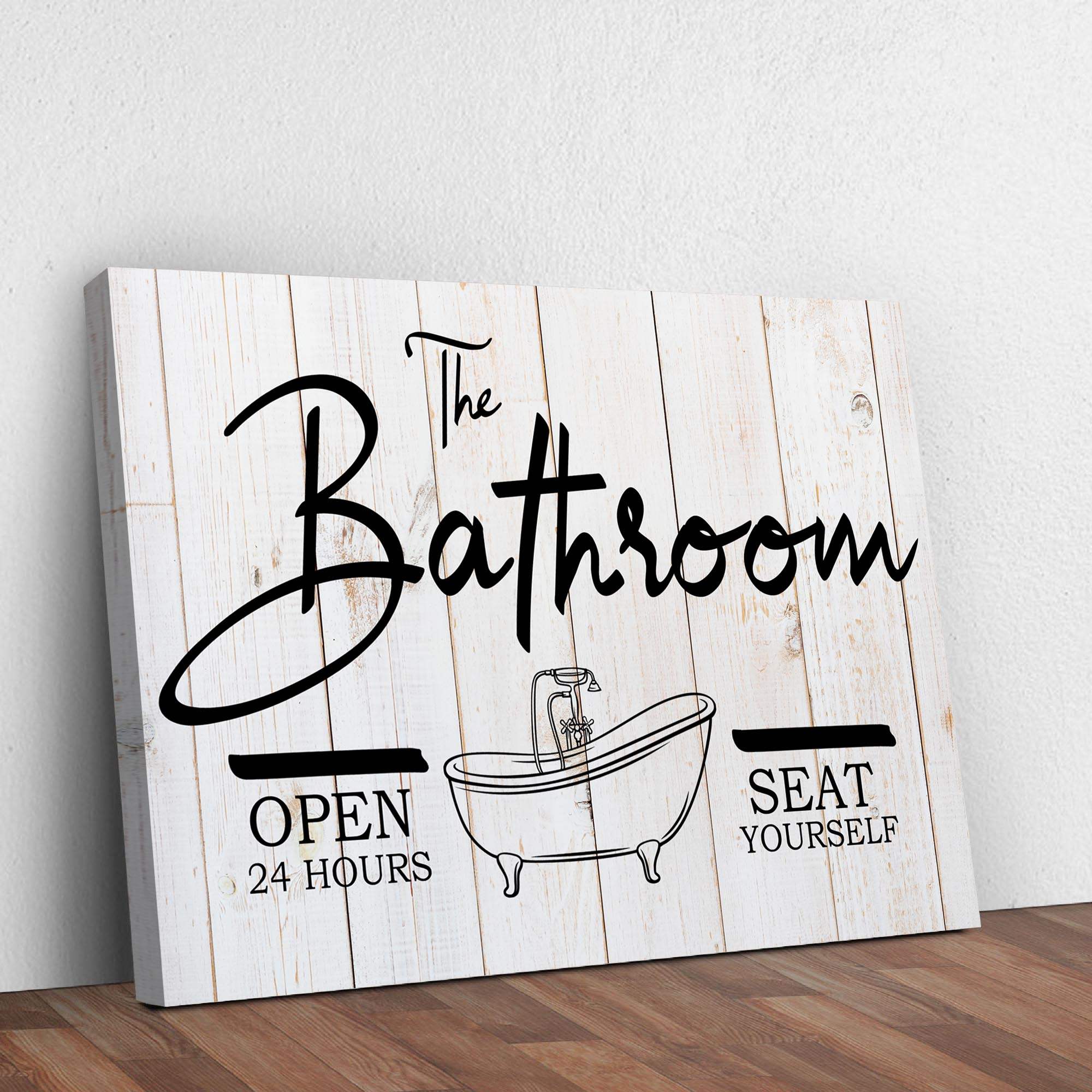 The Bathroom Sign - Tailored Canvases - Flyclothing LLC