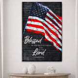 Psalm 33:12 - Blessed Is The Nation Sign - Tailored Canvases - Flyclothing LLC