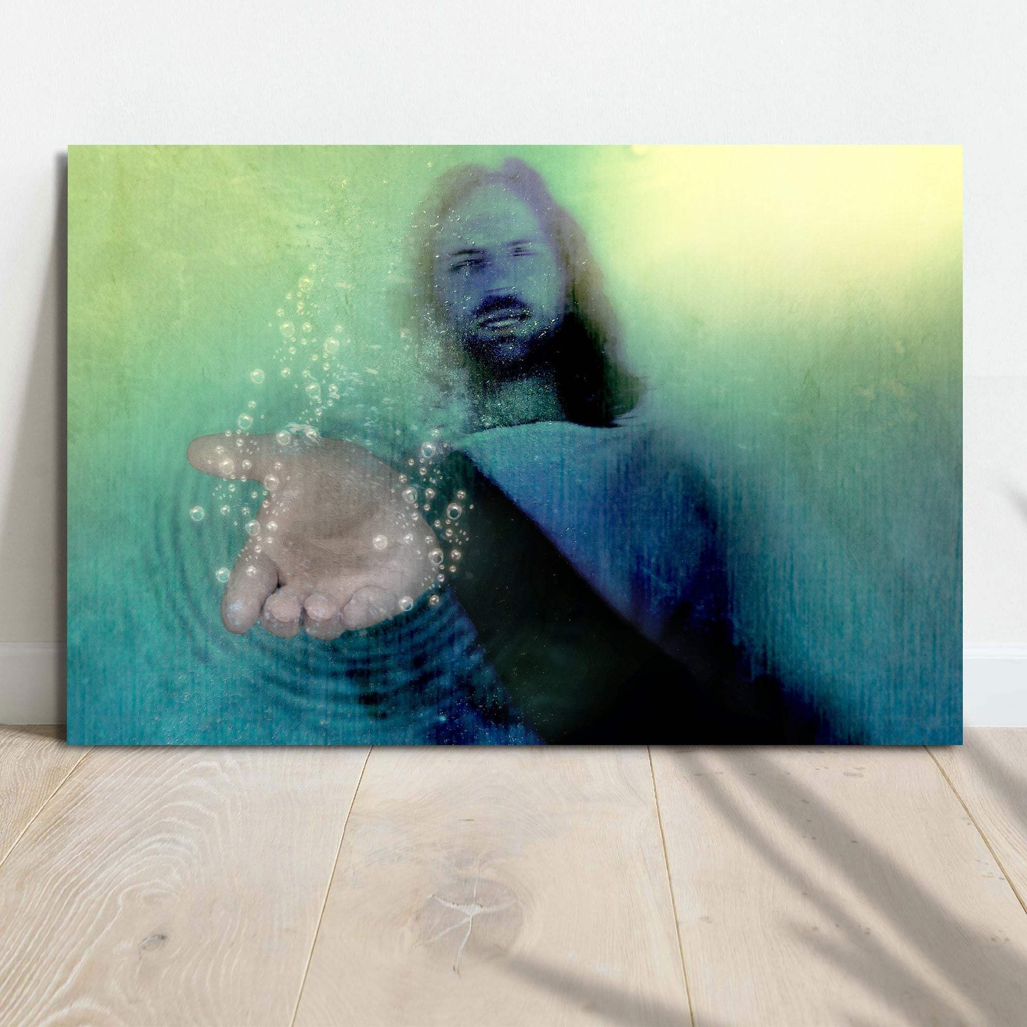 Walk With Jesus In Faith Canvas Wall Art - Tailored Canvases - Flyclothing LLC