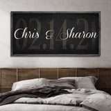 Wedding Date Sign - Tailored Canvases - Flyclothing LLC