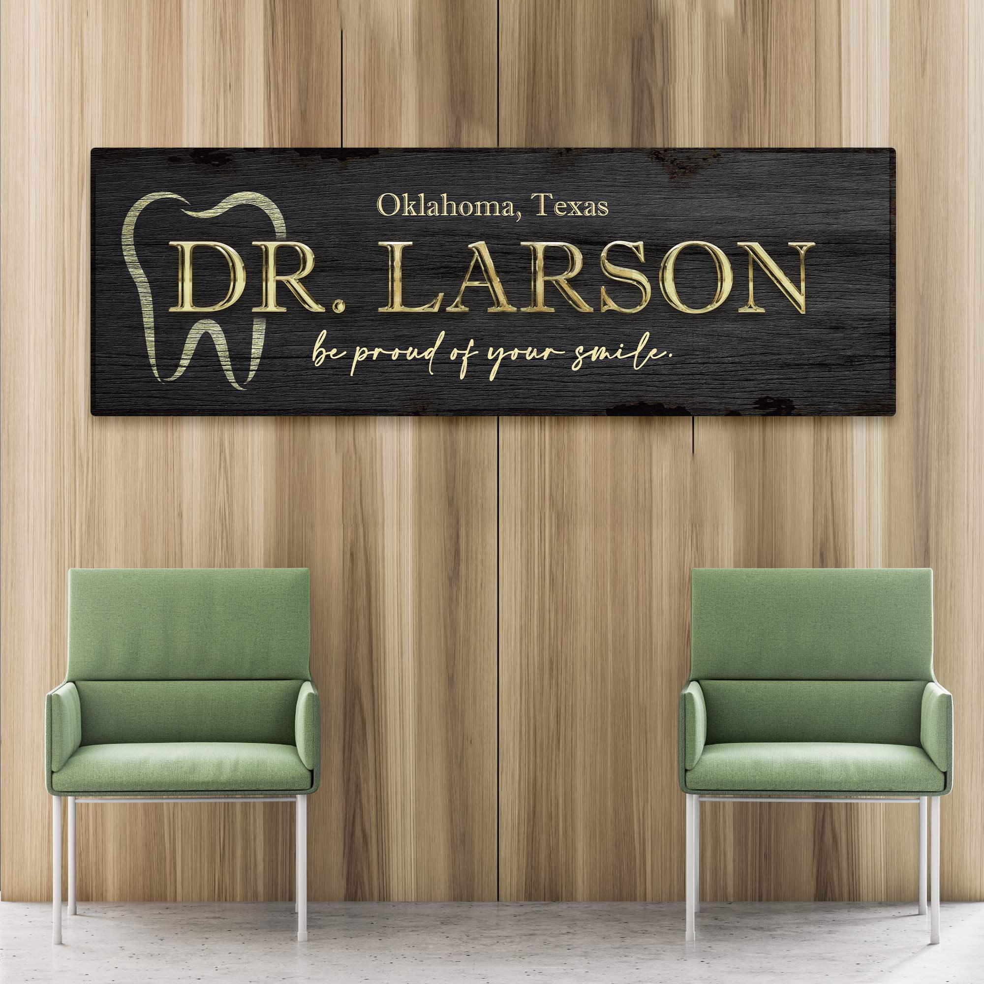 Dentist Name Sign - Tailored Canvases - Flyclothing LLC