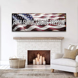 Faith Family Friends Freedom Sign - Tailored Canvases - Flyclothing LLC