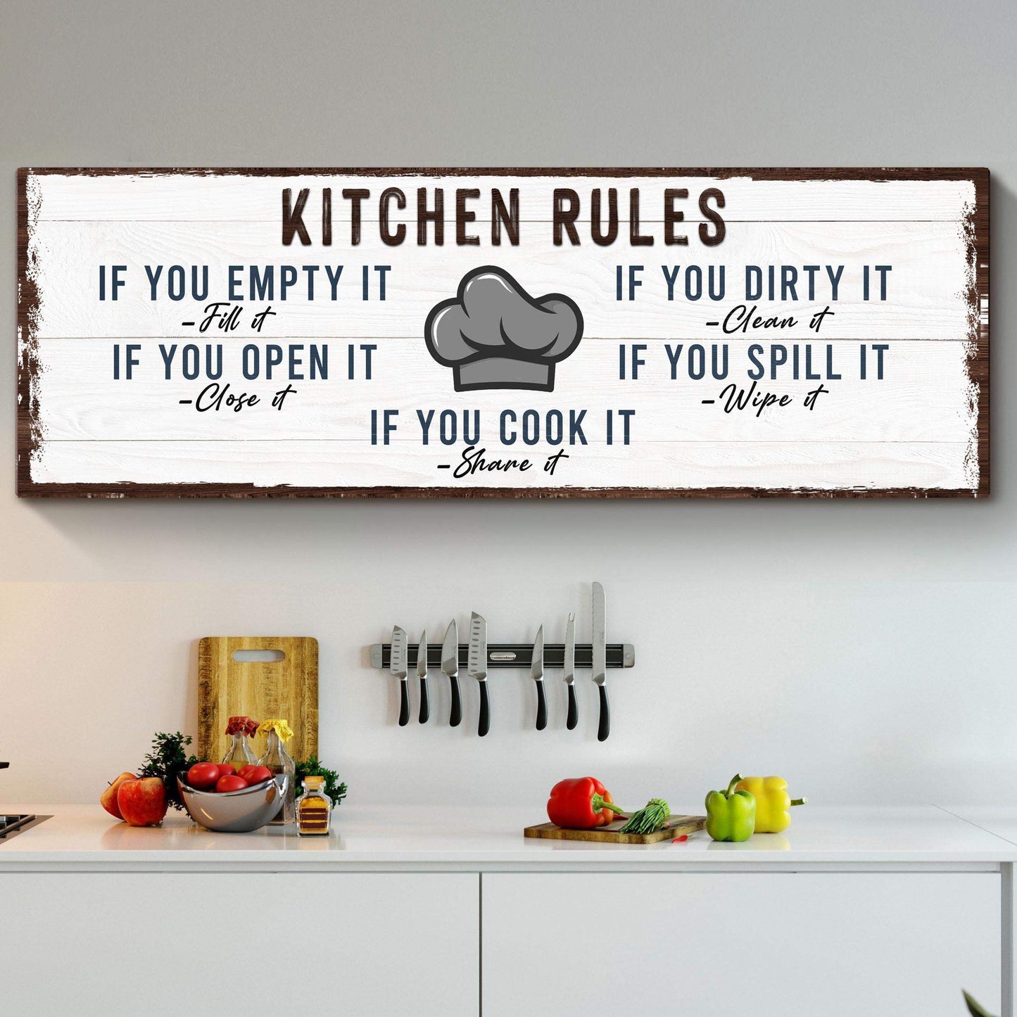If You Cook It, Share It Kitchen Rules Sign - Tailored Canvases - Flyclothing LLC