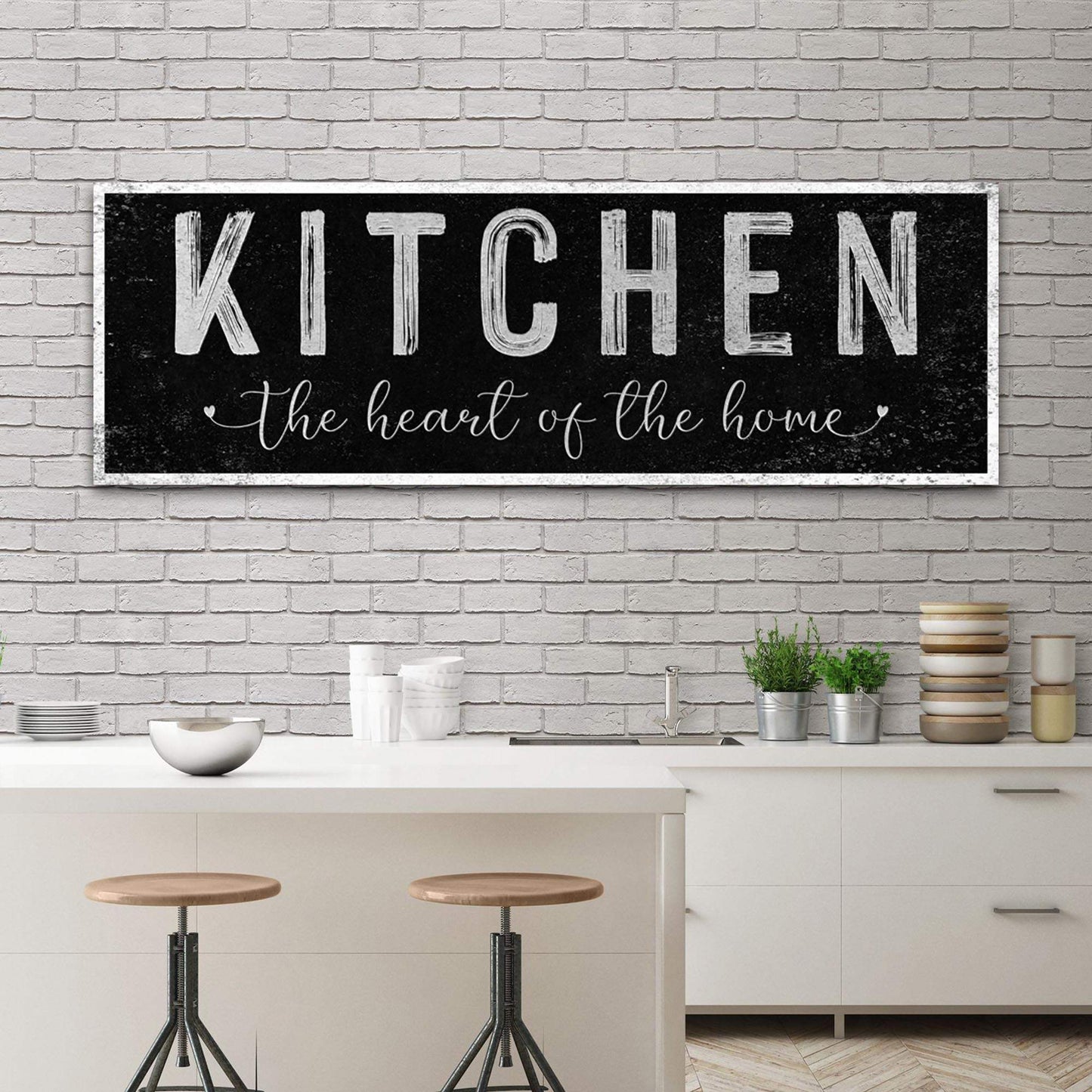 Kitchen Is The Heart Of The Home Sign III - Tailored Canvases - Flyclothing LLC