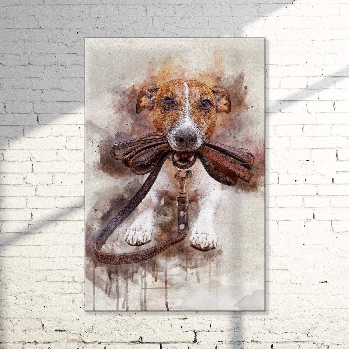 Pet Watercolor Portrait Sign III - Tailored Canvases - Flyclothing LLC