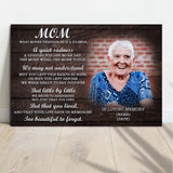 Mom, You're Too Beautiful To Forget Happy Mother's Day Sign - Tailored Canvases - Flyclothing LLC