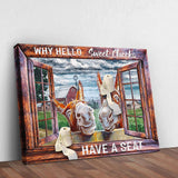Have A Seat Sweet Cheeks Bathroom Sign II - Tailored Canvases - Flyclothing LLC