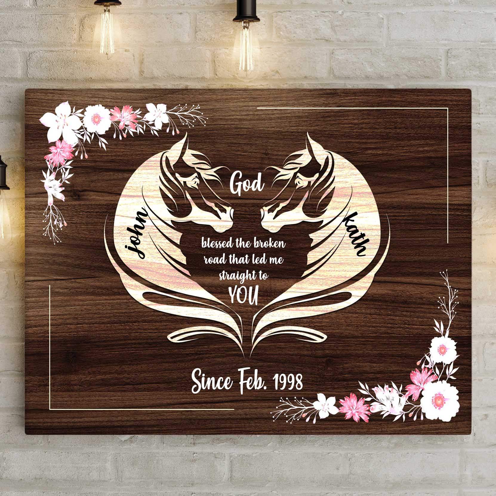 Horse Couple Sign II - Tailored Canvases - Flyclothing LLC