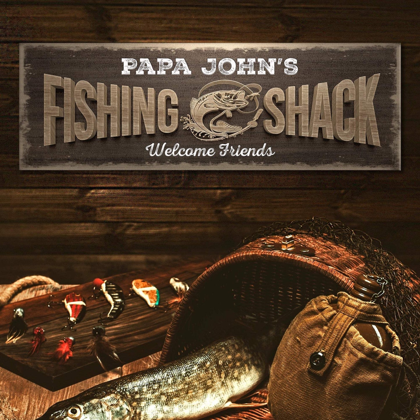 Fishing Shack Sign II - Tailored Canvases - Flyclothing LLC
