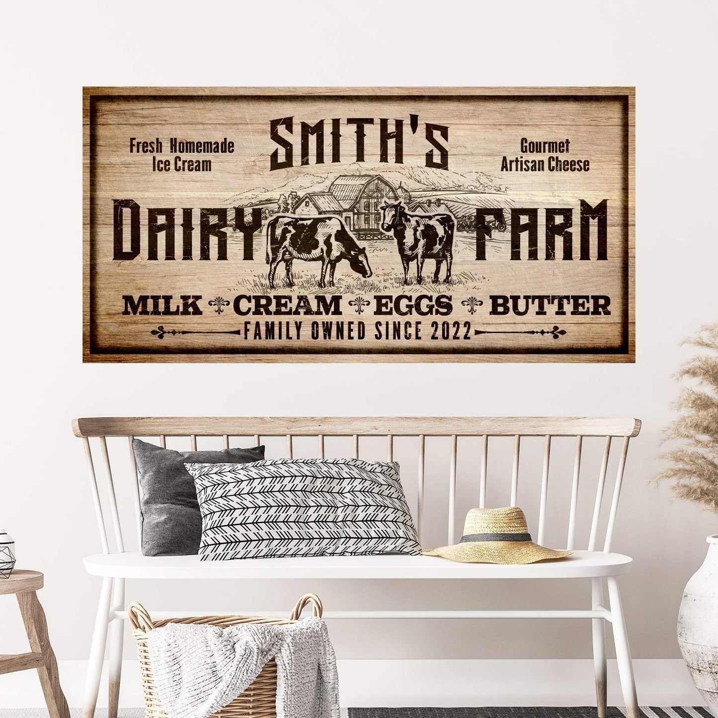 Dairy Farm Sign II - Tailored Canvases - Flyclothing LLC