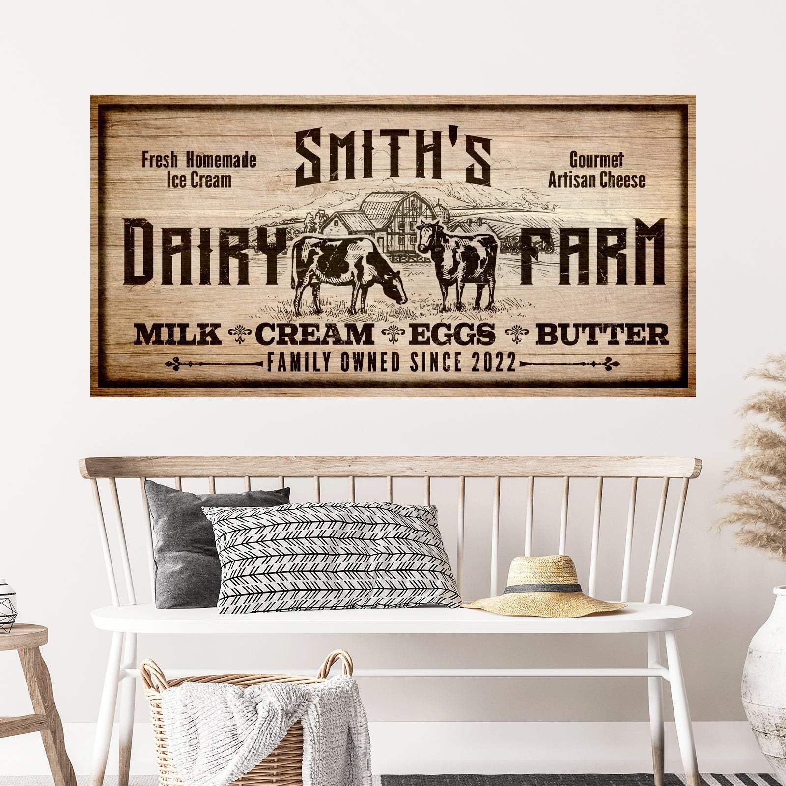 Dairy Farm Sign II - Tailored Canvases - Flyclothing LLC