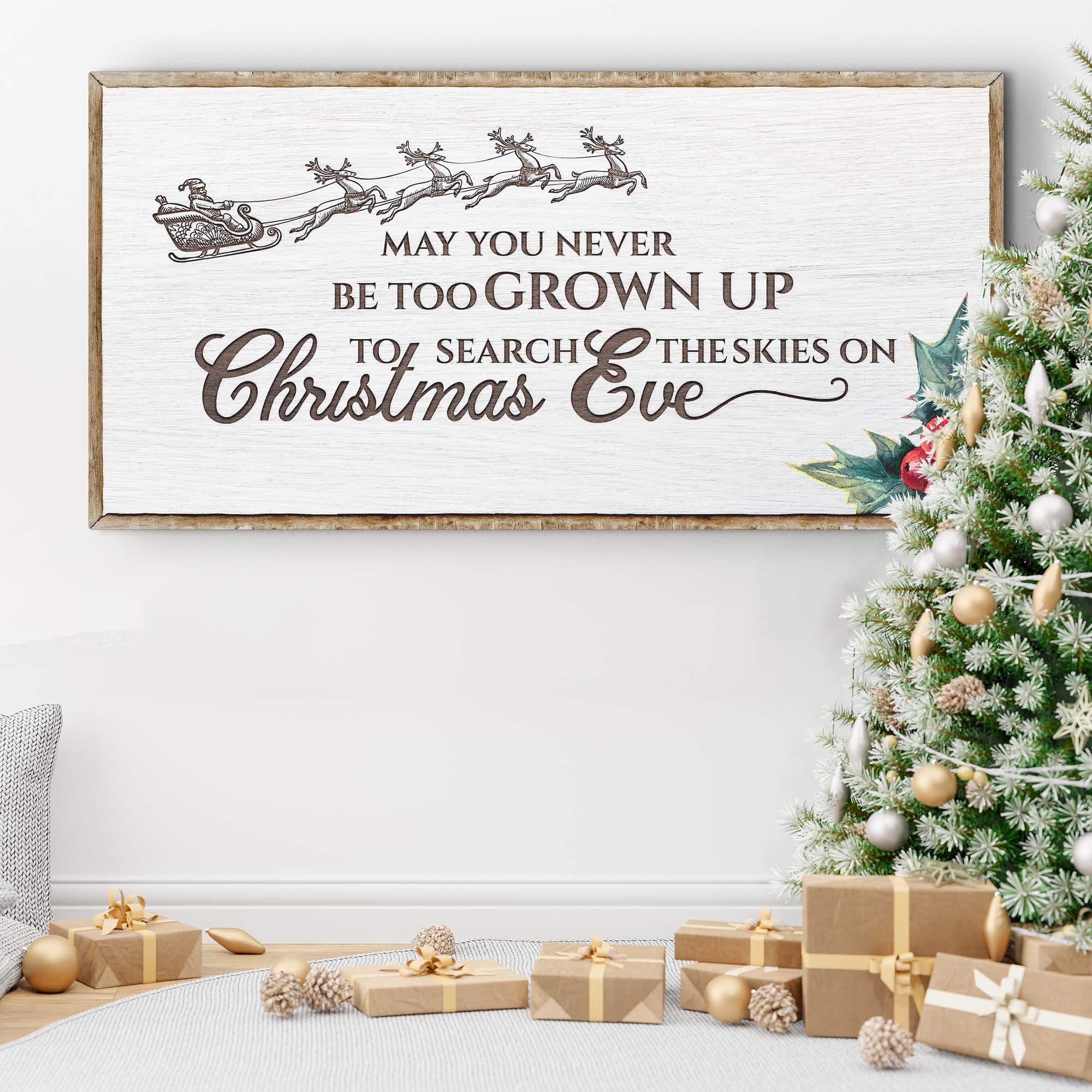 Christmas Eve Farmhouse Sign - Tailored Canvases - Flyclothing LLC