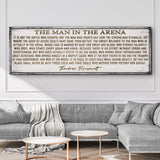 The Man In The Arena Sign VI - Tailored Canvases - Flyclothing LLC