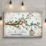 Love Birds Couple Sign - Tailored Canvases - Flyclothing LLC