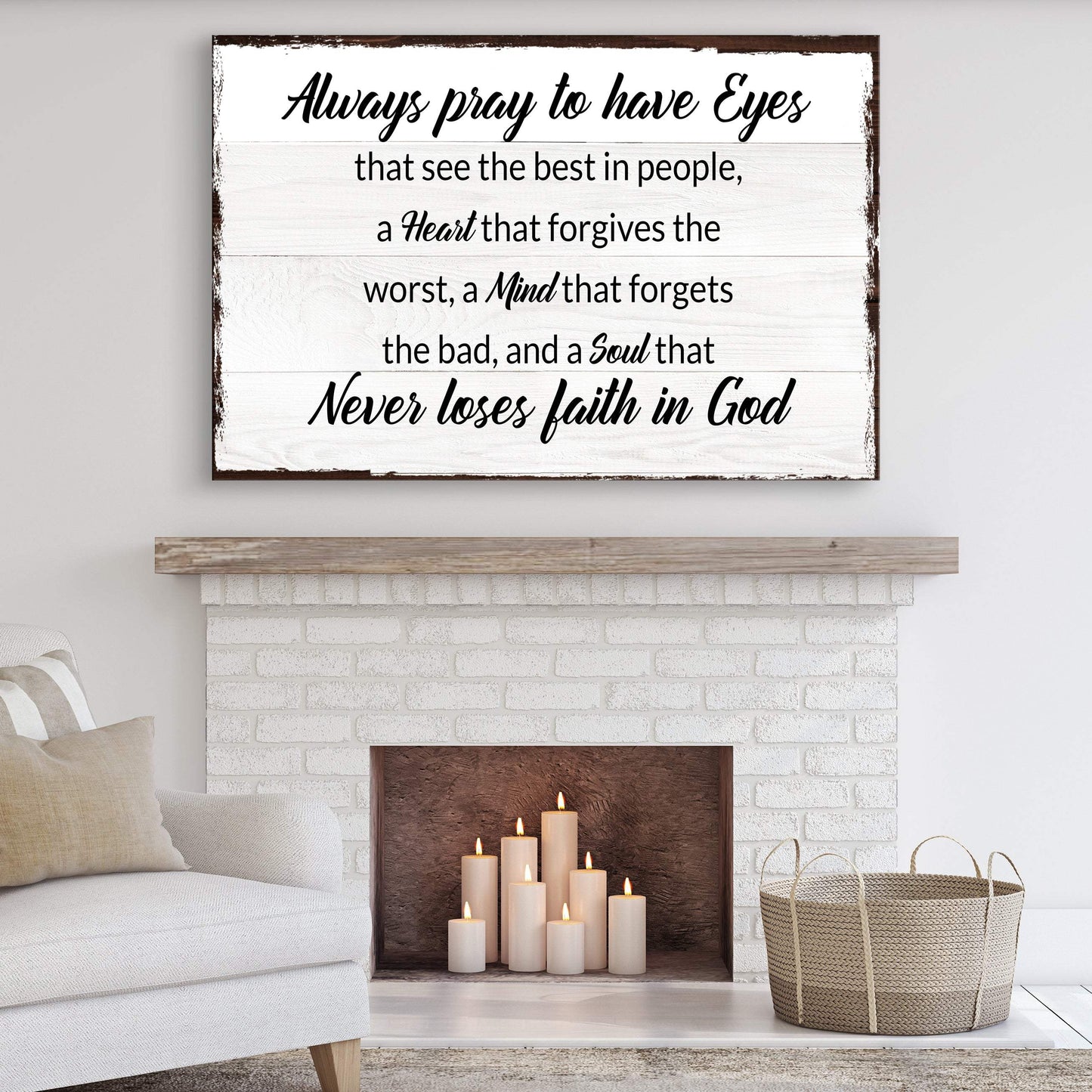 Always Pray To Have Eyes Sign II - Tailored Canvases - Flyclothing LLC