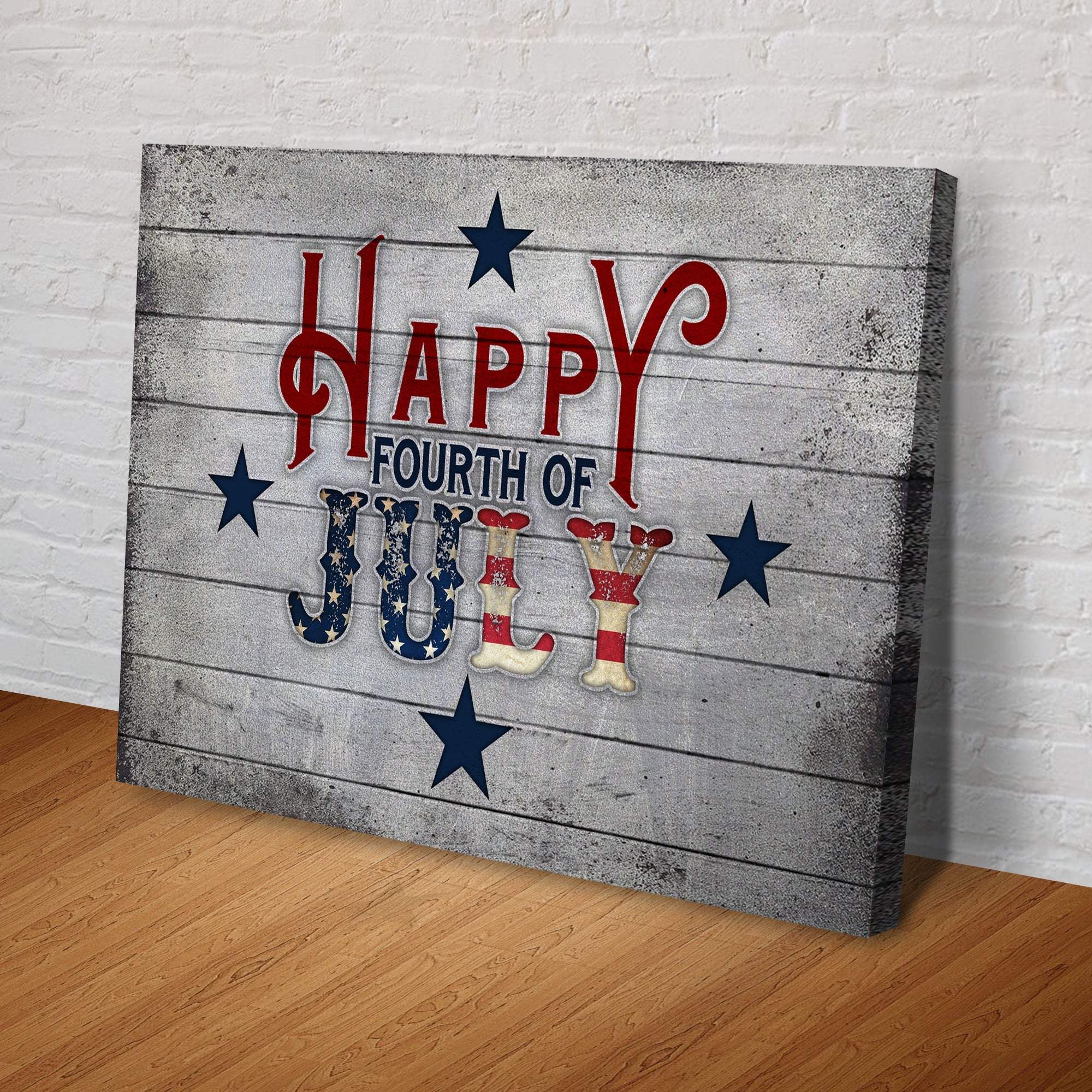 Happy Fourth Of July Sign - Tailored Canvases - Flyclothing LLC