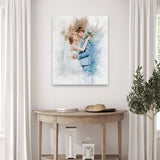 Wedding Watercolor Portrait Sign - Tailored Canvases - Flyclothing LLC