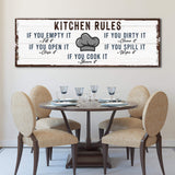 If You Cook It, Share It Kitchen Rules Sign - Tailored Canvases - Flyclothing LLC