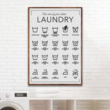 Laundry Symbols Sign II - Tailored Canvases - Flyclothing LLC