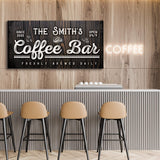 Family Coffee Bar Sign - Tailored Canvases - Flyclothing LLC