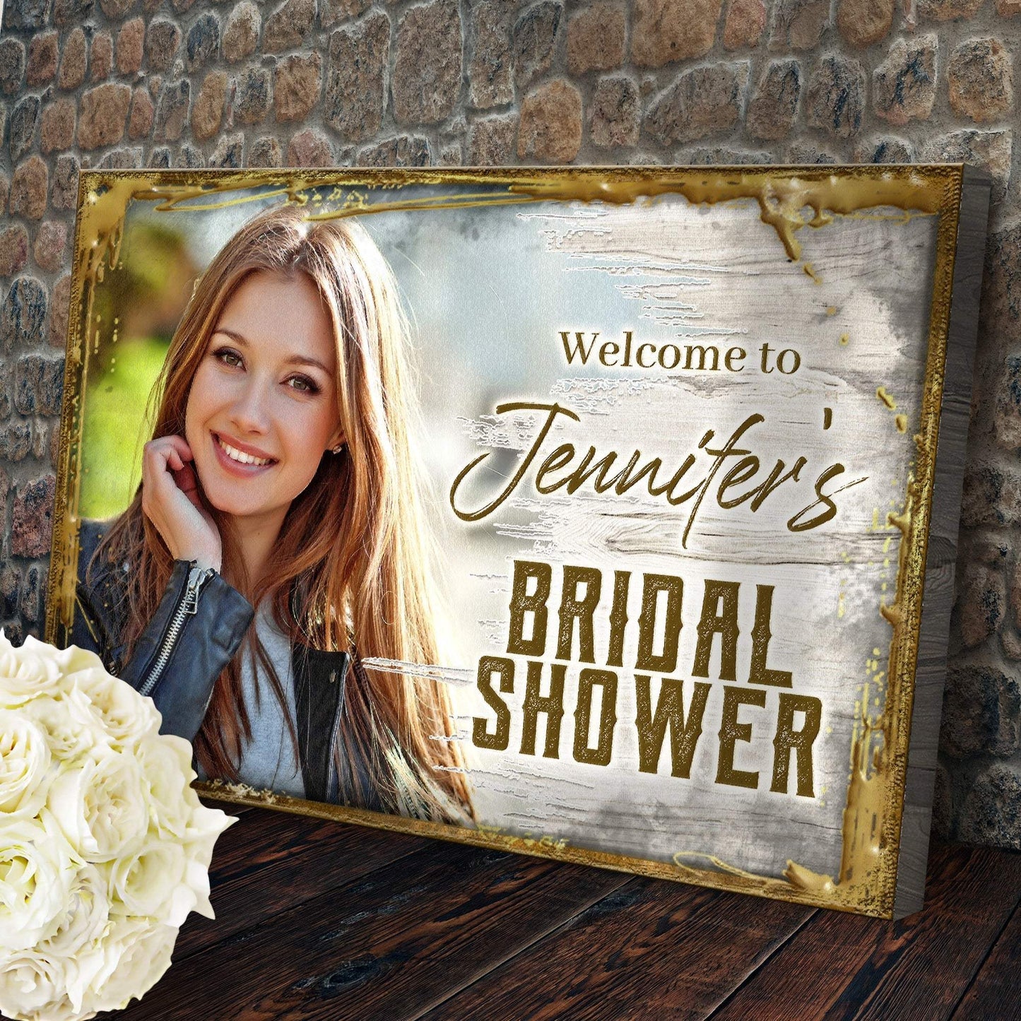 Welcome To The Bridal Shower Sign - Tailored Canvases - Flyclothing LLC