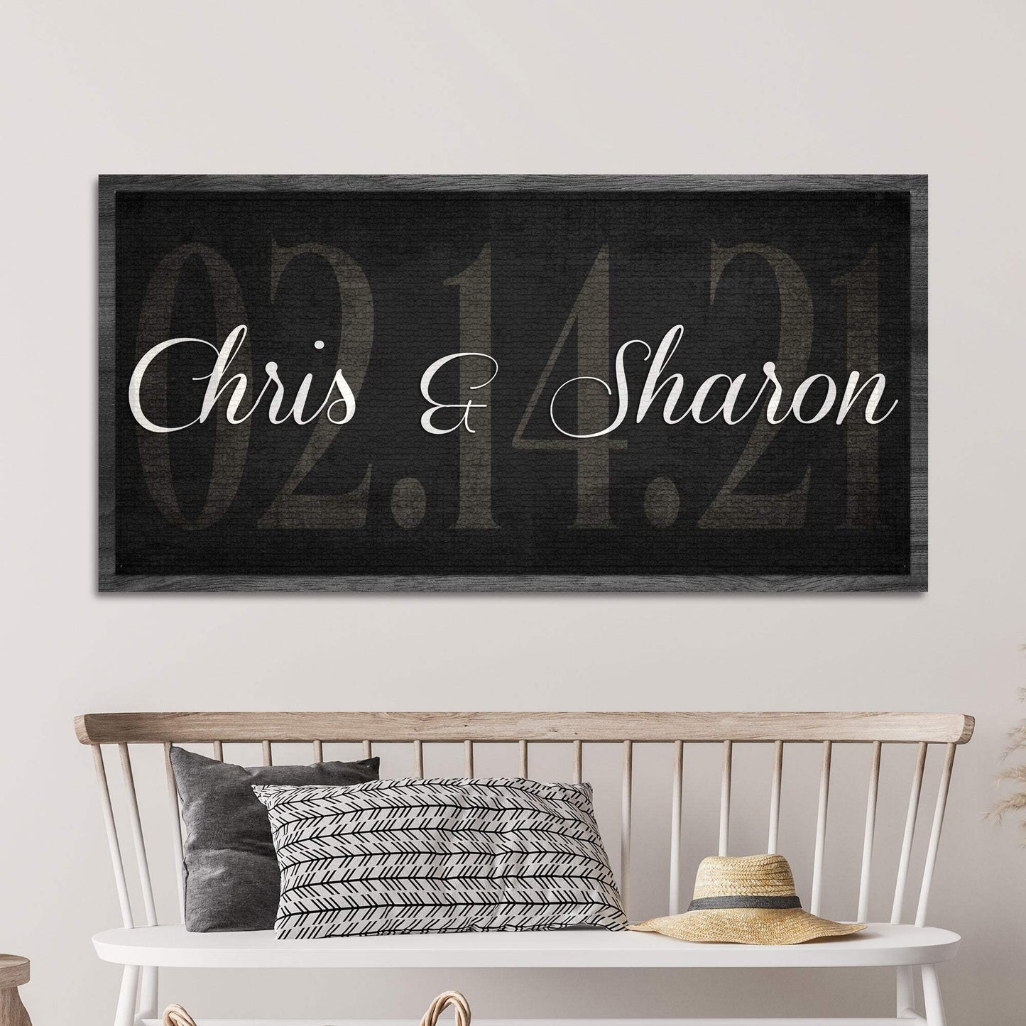 Wedding Date Sign - Tailored Canvases - Flyclothing LLC