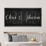 Wedding Date Sign - Tailored Canvases - Flyclothing LLC