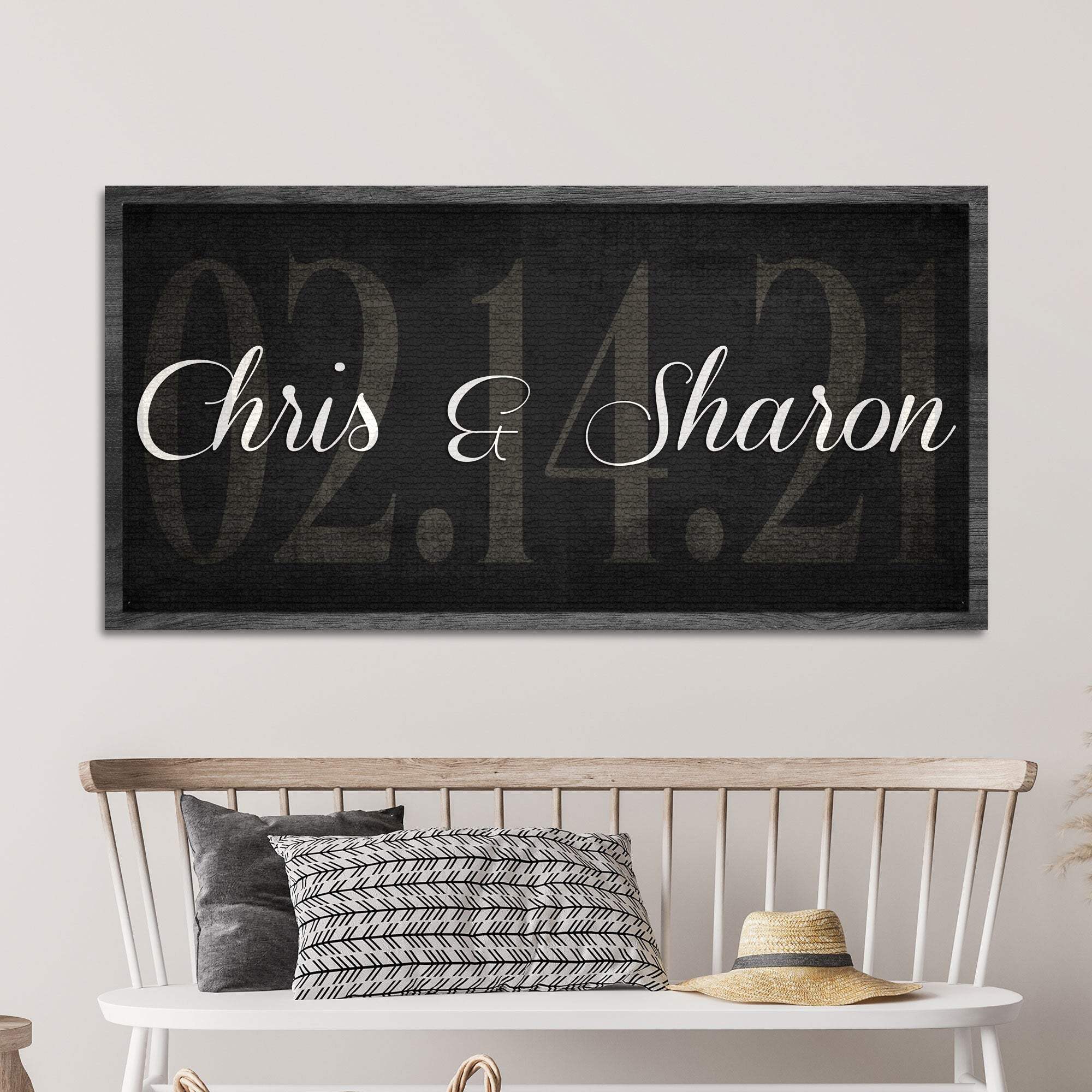Wedding Date Sign - Tailored Canvases - Flyclothing LLC