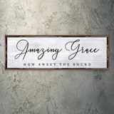 Amazing Grace How Sweet The Sound Sign - Tailored Canvases - Flyclothing LLC