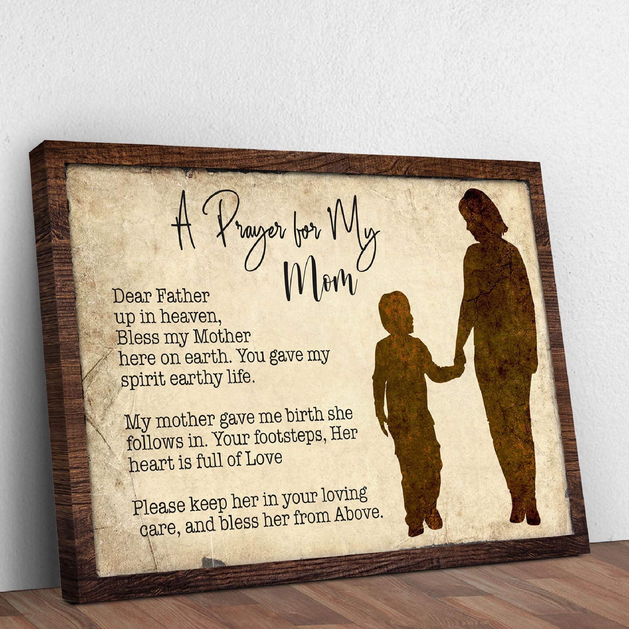A Prayer For My Mom Mother's Day Gift Sign - Tailored Canvases - Flyclothing LLC