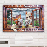Have A Seat Sweet Cheeks Bathroom Sign II - Tailored Canvases - Flyclothing LLC