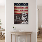 John F. Kennedy Inaugural Address Sign - Tailored Canvases - Flyclothing LLC