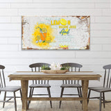 Life And Lemons Sign - Tailored Canvases - Flyclothing LLC
