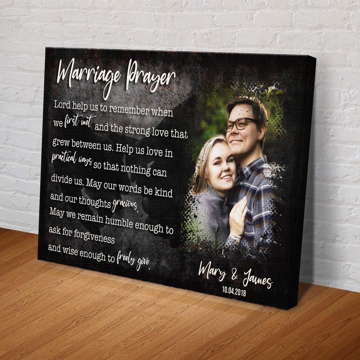 Marriage Prayer Couple Sign - Tailored Canvases - Flyclothing LLC