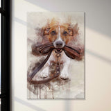 Pet Watercolor Portrait Sign III - Tailored Canvases - Flyclothing LLC