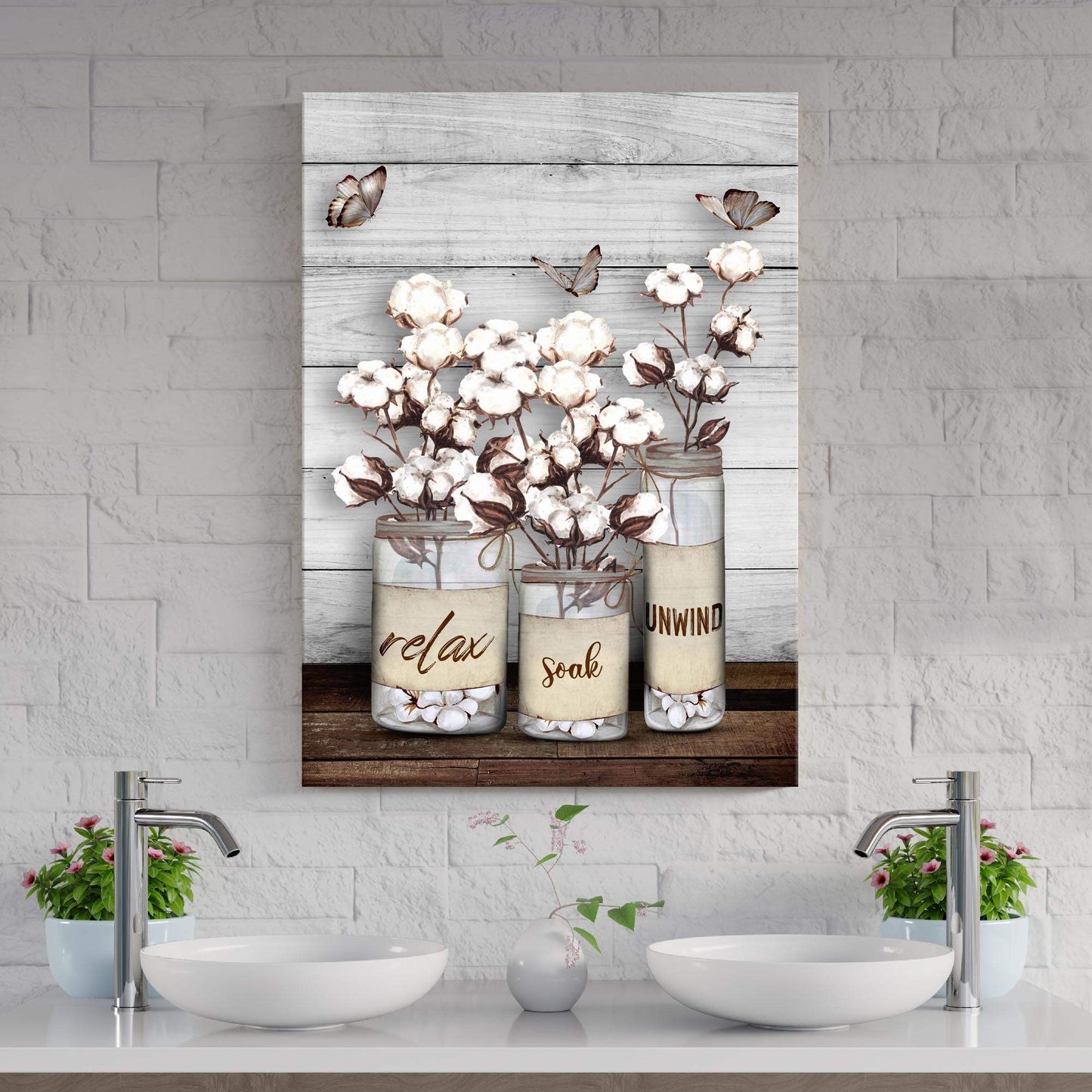 Relax, Soak, Unwind Sign II - Tailored Canvases - Flyclothing LLC