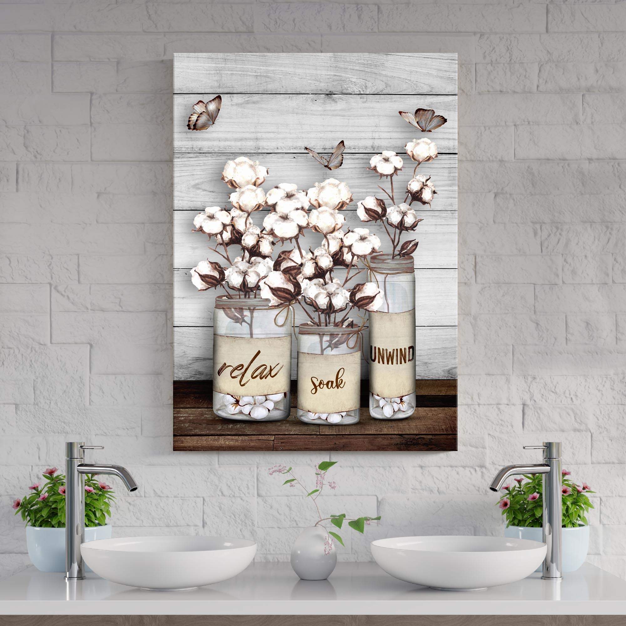 Relax, Soak, Unwind Sign II - Tailored Canvases - Flyclothing LLC