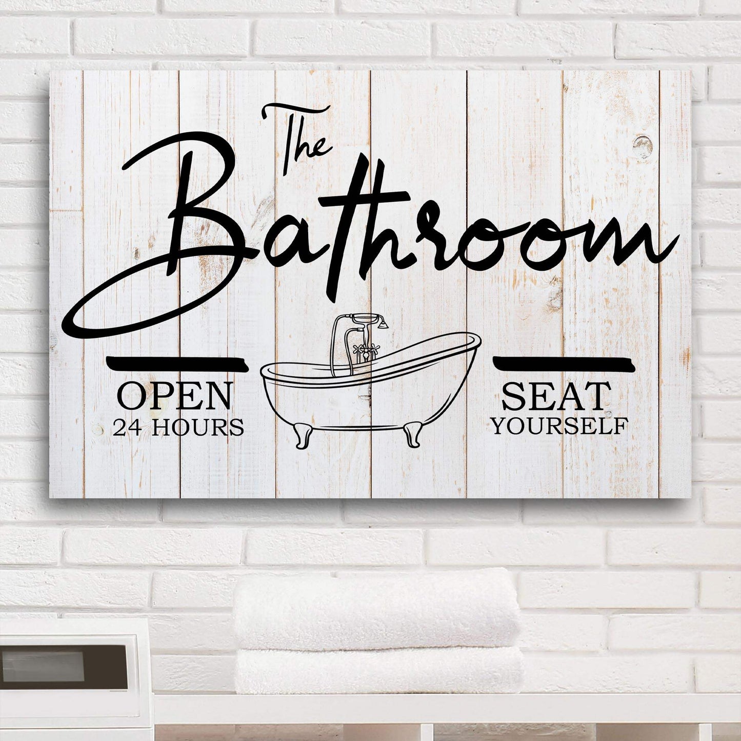 The Bathroom Sign - Tailored Canvases - Flyclothing LLC