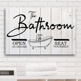 The Bathroom Sign - Tailored Canvases - Flyclothing LLC