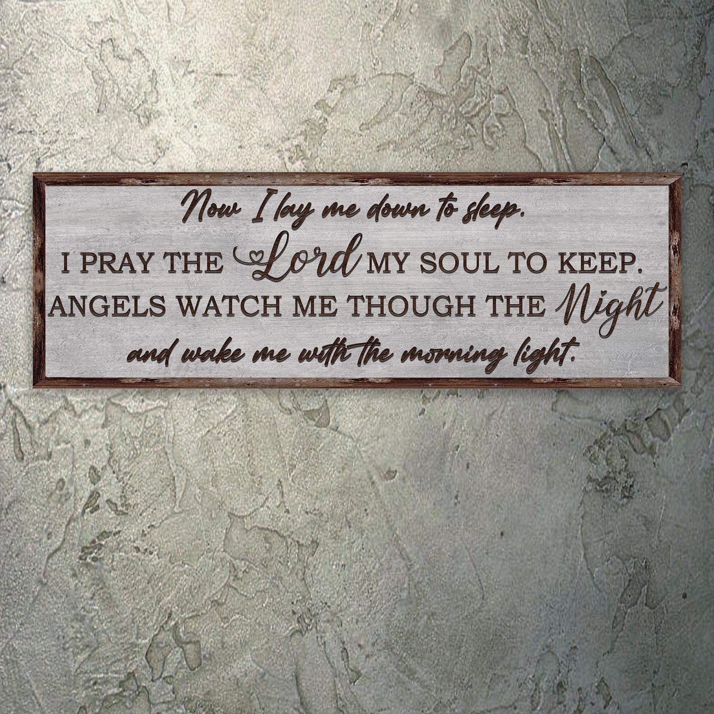 Now I Lay Me Down To Sleep Sign - Tailored Canvases - Flyclothing LLC
