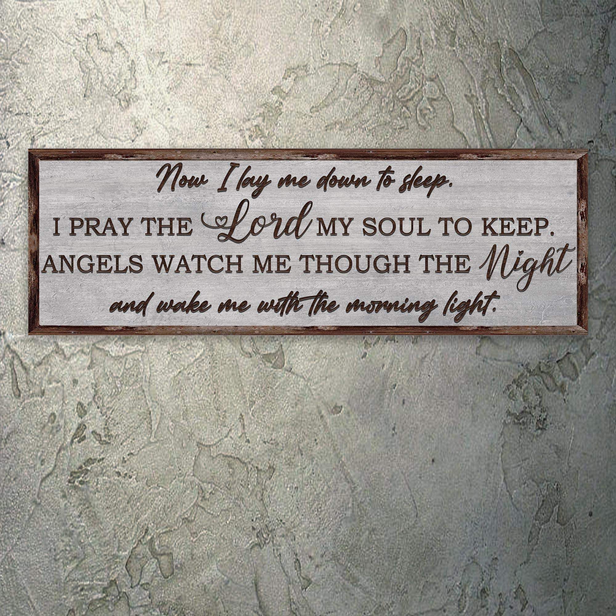 Now I Lay Me Down To Sleep Sign - Tailored Canvases - Flyclothing LLC
