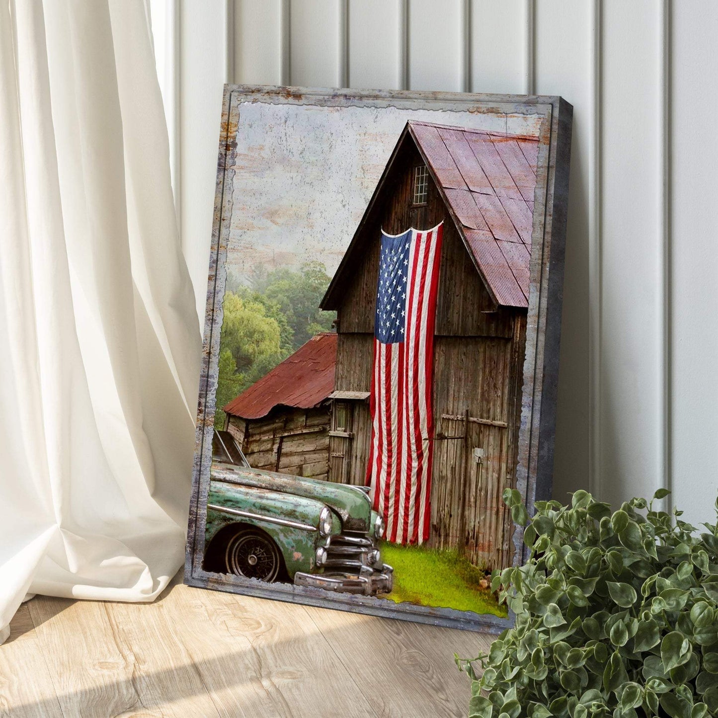 America Country Barn Canvas Wall Art - Tailored Canvases - Flyclothing LLC