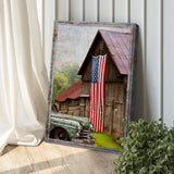 America Country Barn Canvas Wall Art - Tailored Canvases - Flyclothing LLC