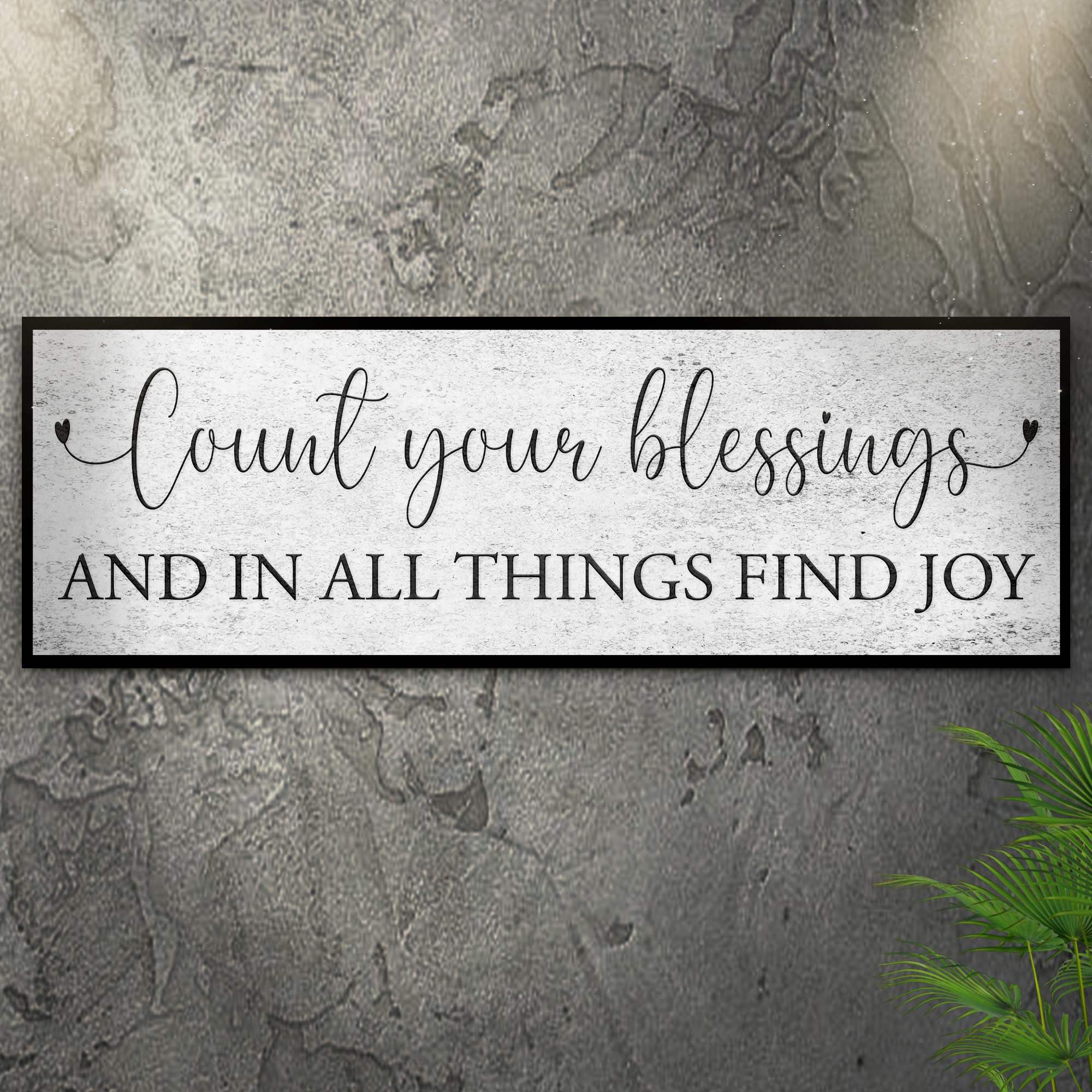 Count Your Blessings Sign III - Tailored Canvases - Flyclothing LLC