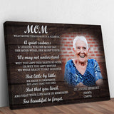 Mom, You're Too Beautiful To Forget Happy Mother's Day Sign - Tailored Canvases - Flyclothing LLC